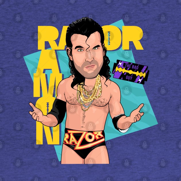 Razor Ramon Scott Hall Wrestling Legend by portraiteam